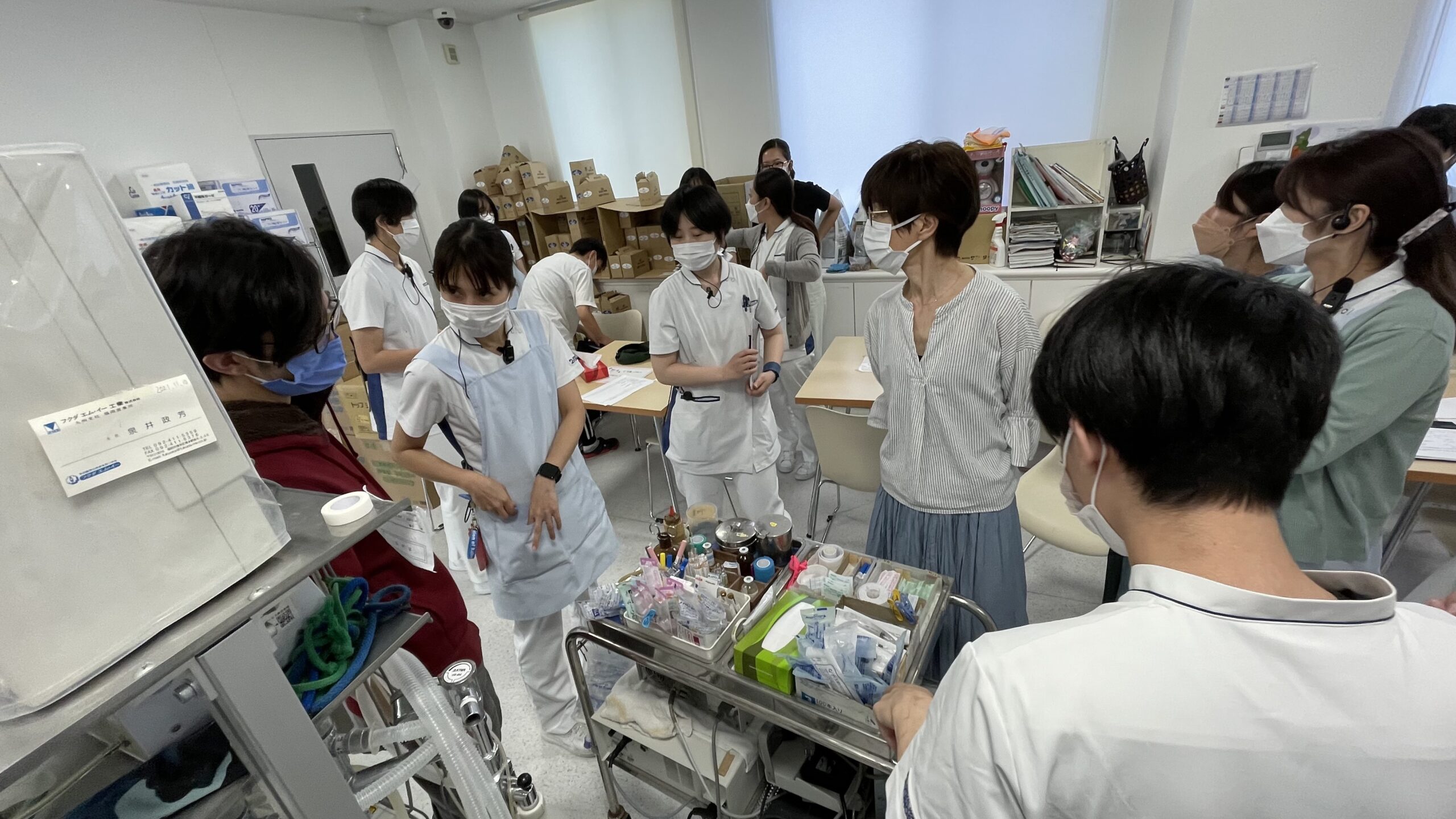 院内スタッフ〜心肺蘇生の勉強会 - 竜之介動物病院