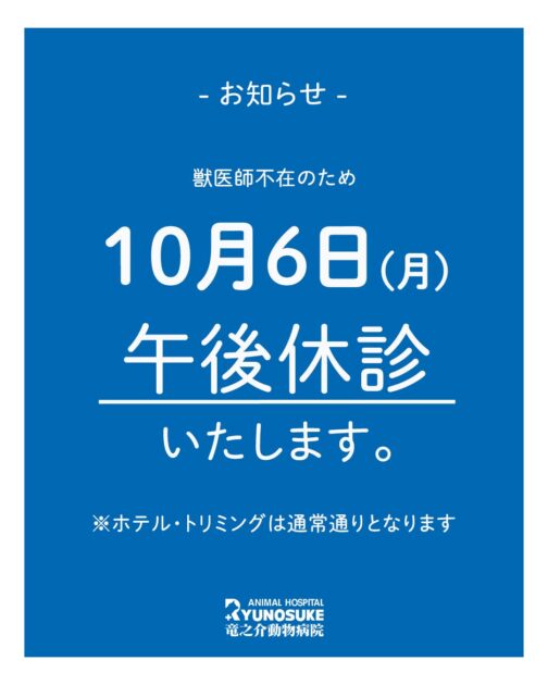 休診のお知らせ