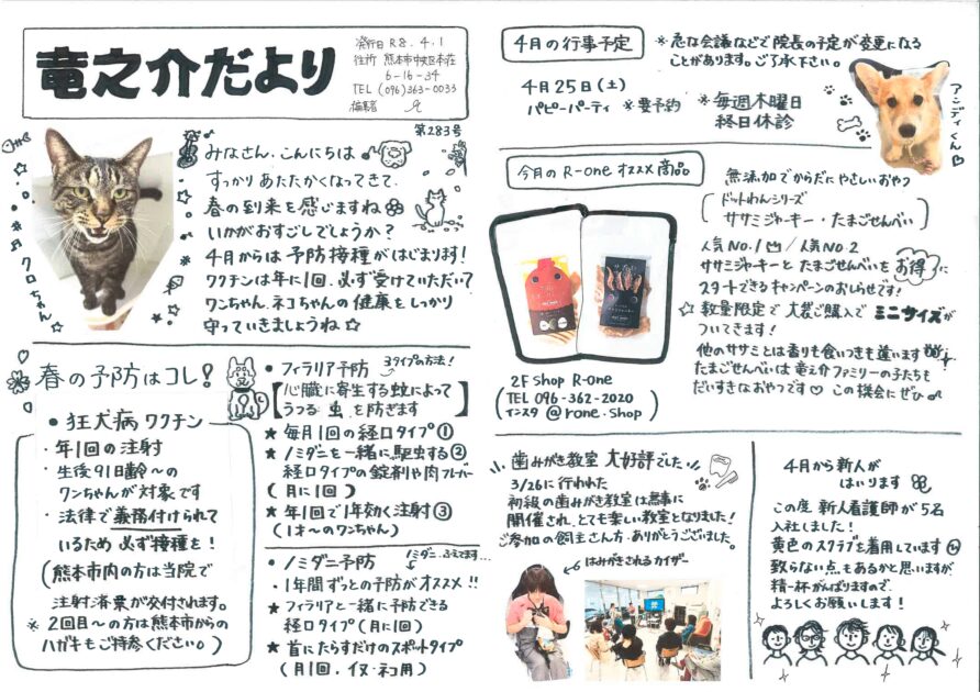 竜之介だより2026年4月ごう