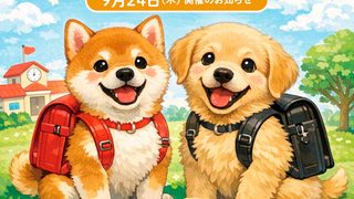 9月のイベント　ジュニアスクール開催のお知らせ